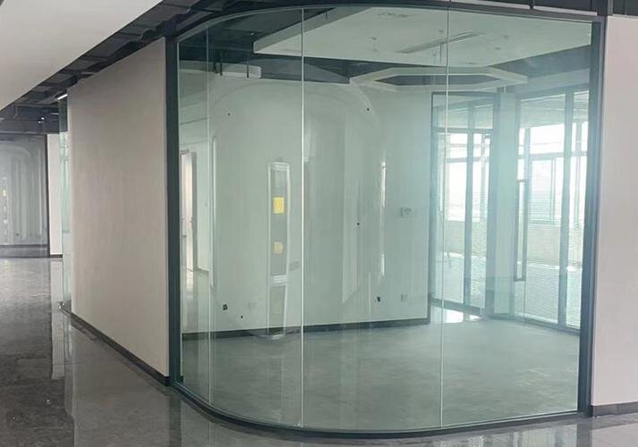 峄城区异形展柜玻璃弧形玻璃 - 价格